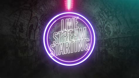 Neon Stream Starting Soon Overlay No Timer Youtube