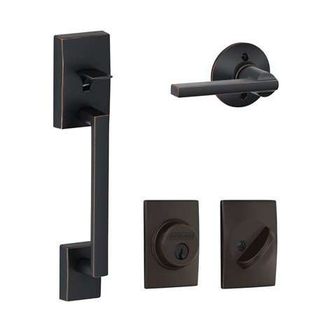 Shop Schlage Century with Latitude Handle Aged Bronze Deadbolt and