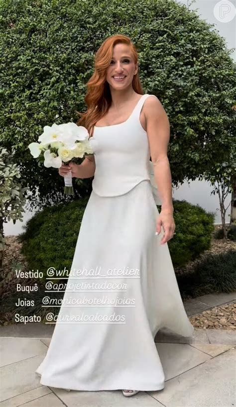 Medalhista e casada Jade Barbosa elege look romântico para casamento