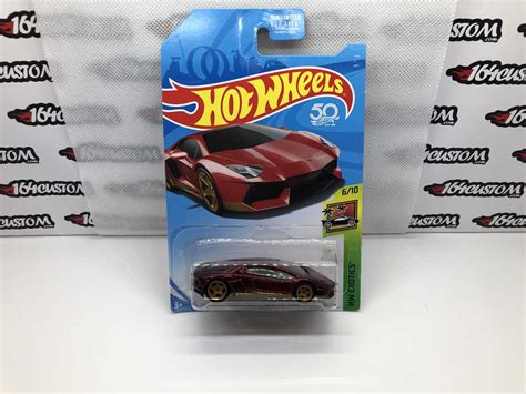 2018 Hot Wheels Aventador Miura Homage Super Treasure Hunt Mainline HW