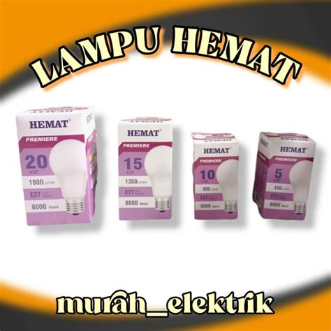 Jual Murah Led Hemat Premier W W W W Putih Lampu Estika Eco