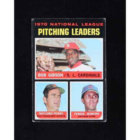 Bob Gibson Gaylord Perry Fergie Jenkins Topps Nl Pitching