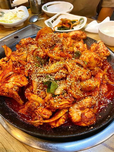 광주 충장로 맛집 골목에 숨어있는 증심사중앙식당 철판닭볶음탕 네이버 블로그