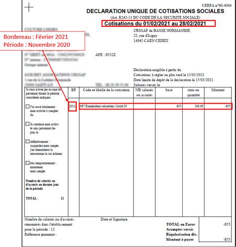 Bordereau Cotisations Crpcen