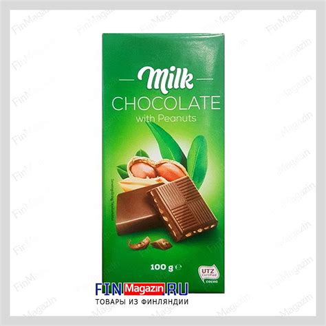 Шоколад молочный с арахисом MILK 100 гр купить | Товары из Финляндии