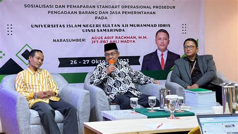 Wujudkan Good University Governance Uinsi Samarinda Sosialisasikan Sop