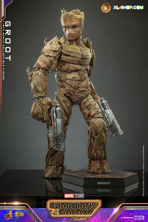 Hot Toys MMS706 Guardians Of The Galaxy Vol 3 1 6th Scale Groot Collectible Figure Ship