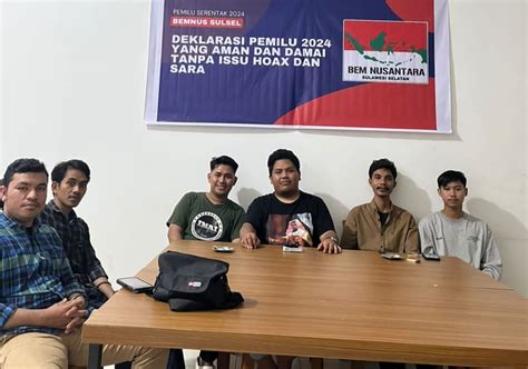 Bem Nusantara Deklarasikan Pemilu 2024 Aman Dan Damai News Metropol