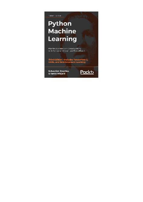 Pdf Python Machine Learning Third Edition Machine Learning And Deep Learning With Python