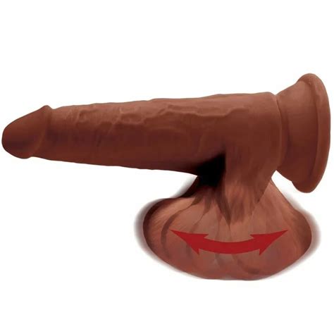 KING COCK PLUS 3D DILDO SWINGING BALLS 24 5 CM MARRON MiBaulSecreto