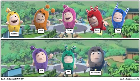 Oddbods Camp JOIN NOW Comic Studio