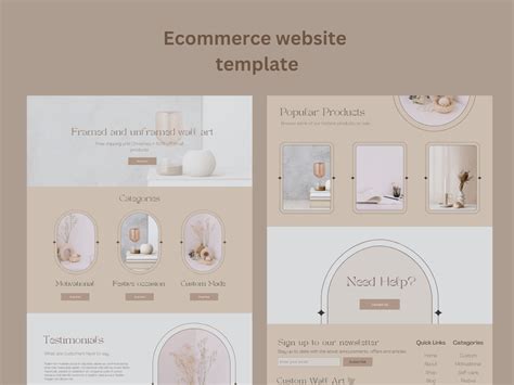 Ecommerce website template by Ananya on Dribbble