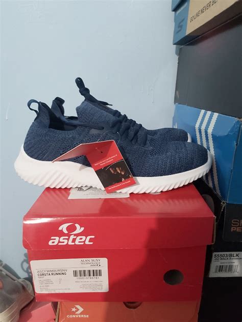 Astec Corsta Running Navy Sepatu Lari Fesyen Pria Sepatu Sneakers