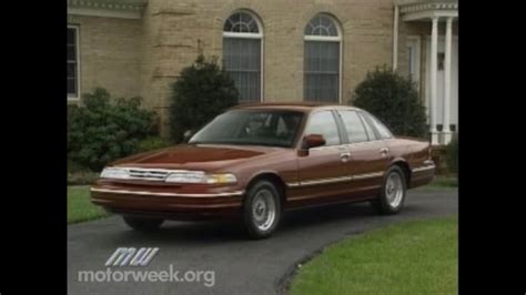 Motorweek 1995 Ford Crown Victoria Road Test Youtube