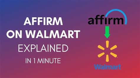 How Does Affirm Work With Walmart Youtube