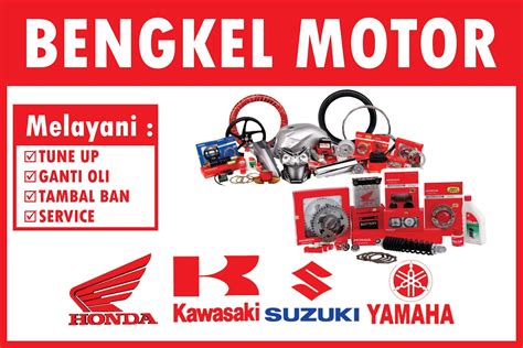 28 Free Download Desain Spanduk Bengkel Motor Cdr Psd 3d Pdf 2019 Desain