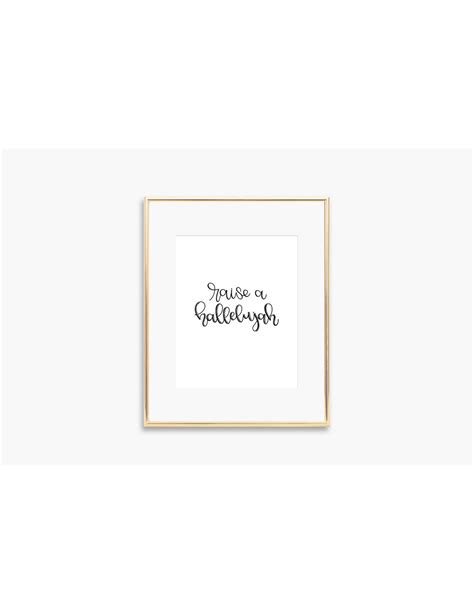 Raise a Hallelujah Printable - Etsy