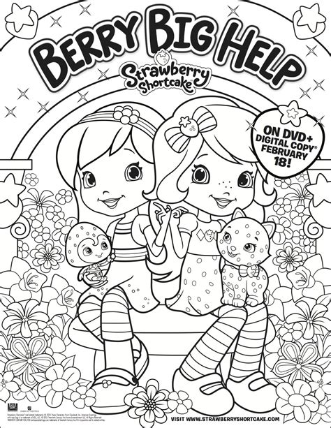 Strawberry Shortcake Princess Coloring Page