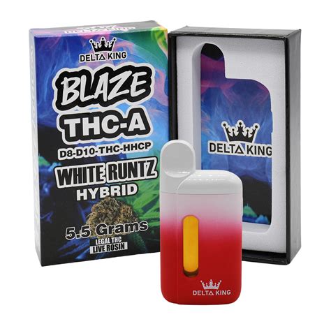 Thc A Vape 5 5gr White Runtz Blaze Blend Delta 8 Delta 10 Thc