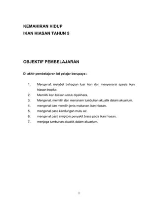 NOTA IKAN HIASAN 1 PDF