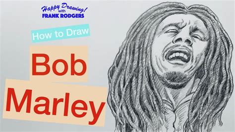 How To Draw BOB MARLEY Iconic Rock Stars No 7 Happy Drawing With