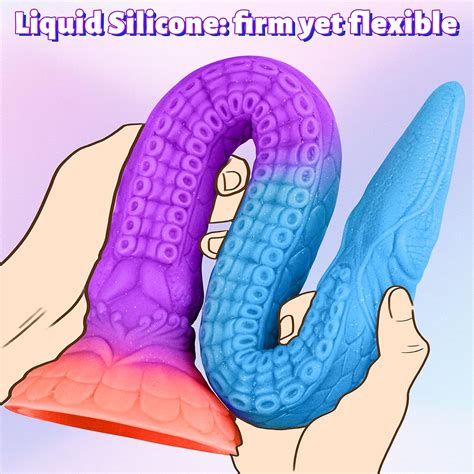 Consolador anal de tentáculo de pulgadas de largo juguetes sexuales anales consolador de