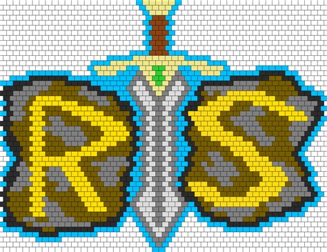 Runescape Logo Bead Pattern Stitch Patterns Cross Stitching Perler