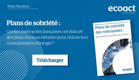 Plans De Sobri T Des M Tropoles Agir Maintenant Planifier Pour Demain