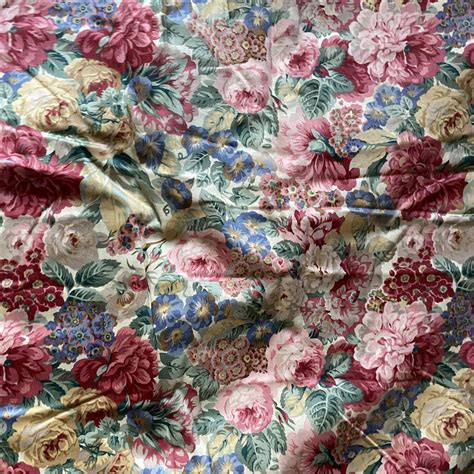 Sanderson Rose And Peony Red Fabric Pair 3