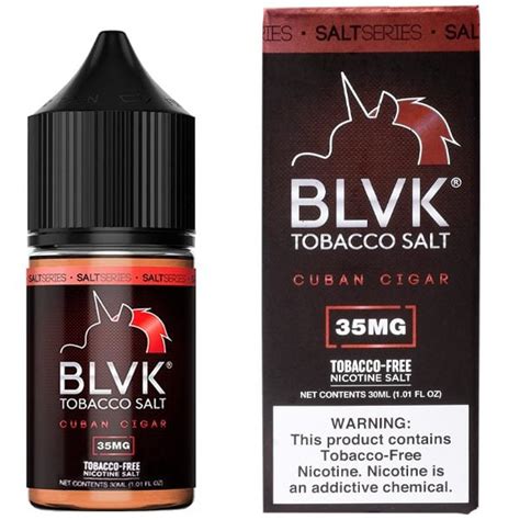 Juice Blvk Tobacco Cuban Cigar Unicorn Nic Salt Ml