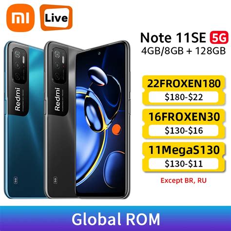 Global Rom Xiaomi Redmi Note Se G Se Smartphone Dimensity