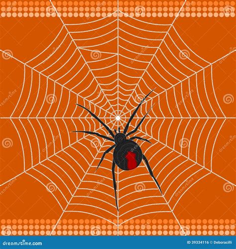 Redback Spider Stock Vector Image 39334116