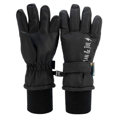 Kids Waterproof Gloves | Black for Snow | Jan & Jul