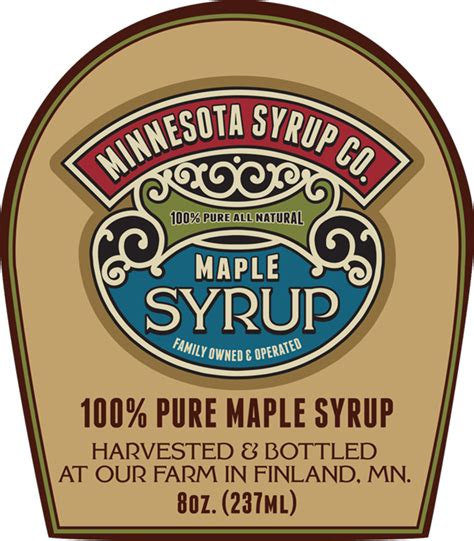 Maple Syrup Labels Quality Custom Laminated Labels