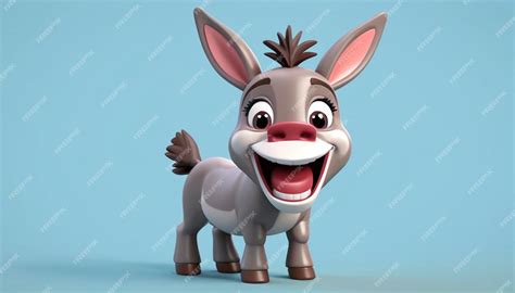 Premium Photo | Laughing Donkey Cartoon