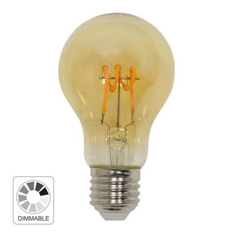 E27 4W A60 2700K Filament AMBER LED FLEX Dimabilna Sijalica 230V 200lm