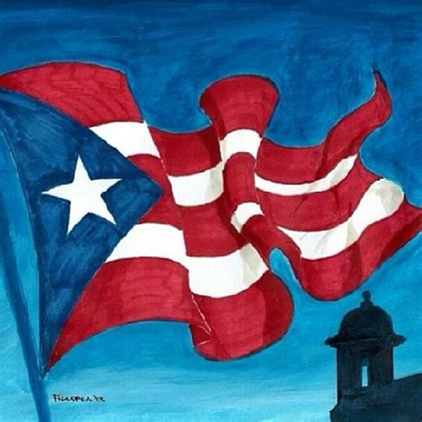 Mi Isla Del Encanto Puerto Rico Art Puerto Rican Flag Flag Drawing