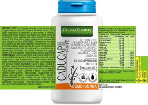 Caducapil Integratore Per Capelli Serenoa Repens Biotina Collagene