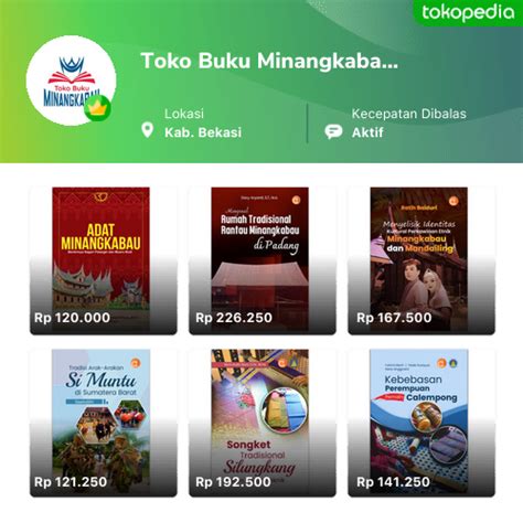 Toko Toko Buku Minangkabau Online Produk Lengkap And Harga Terbaik