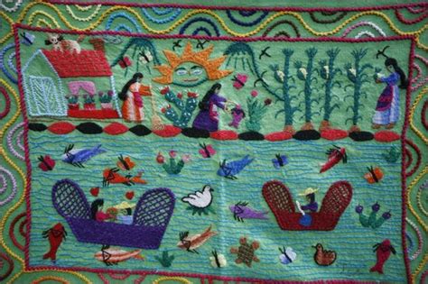 Embroidery In Michoacan Mexico Google Search Bordado Otomi