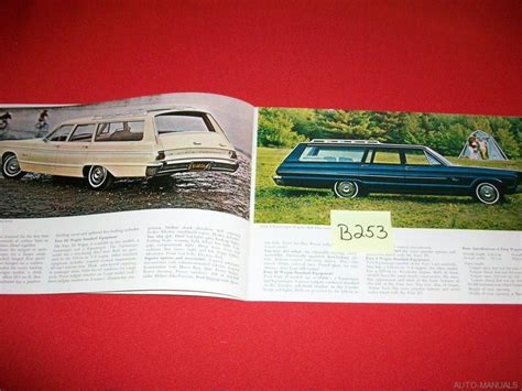 1965 Plymouth Station Wagons Original Dealer Sales Brochure Fury Valiant And More Ebay