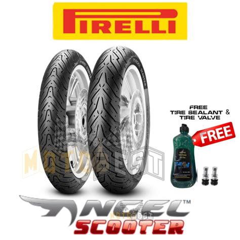 Pirelli Angel Scooter Motorcycle Tire W Free Tire Sealant Valve