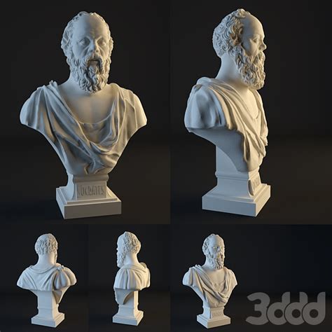 Socrates Bust - Скульптуры - 3D модель