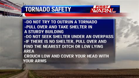 First Warn Weather Team Tornado Safety