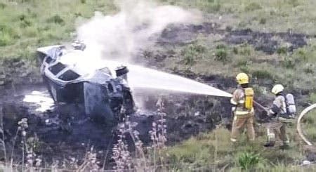 Vuelco en el acceso a Concepción murió calcinado el conductor de una