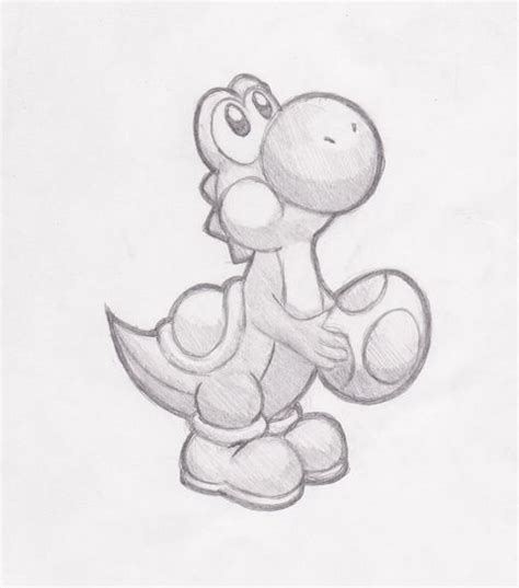 Yoshi Sketch From Darklink570 On Deviantart Disney Drawings Sketches