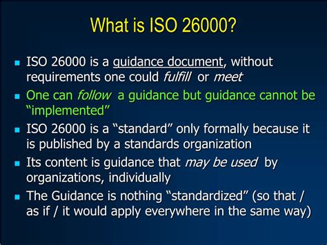 Ppt Iso 26000 Guidance On Social Responsibility Powerpoint