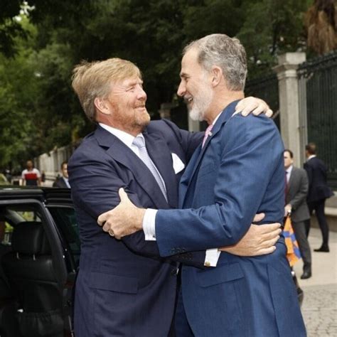 El Rey Felipe Vi Y Guillermo Alejandro De Holanda Salud Ndose Con Mucho