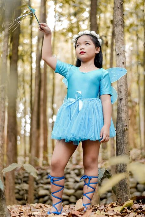 Kid Wearing Blue Costume · Free Stock Photo