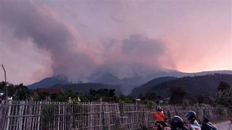 1 100 Hektar Lahan Hangus Terdampak Kebakaran Gunung Lawu Sebulan